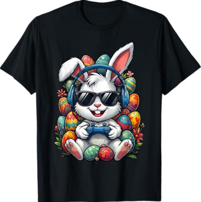 Funny Egg Hunt Gamer Bunny Easter  T-Shirt