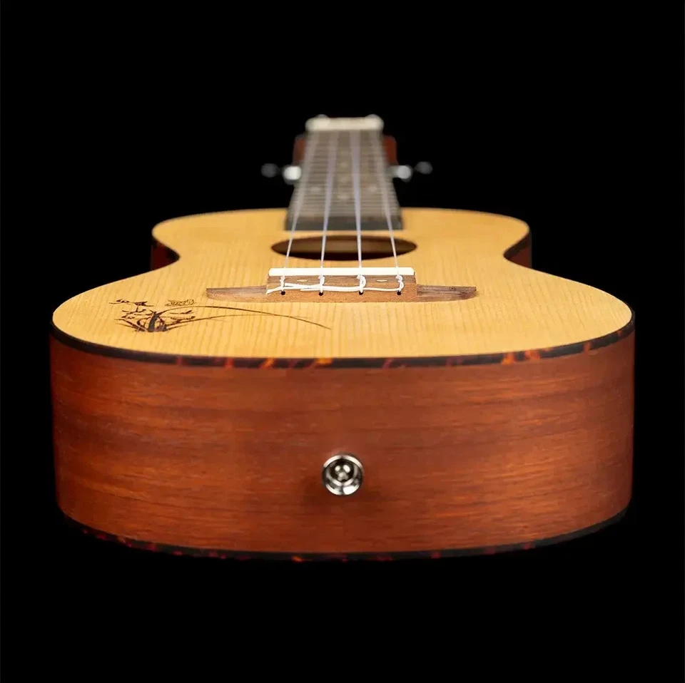 Ortega Guitars Bonfire Series Concert Size Left-Handed Ukulele Natural Finish - Image 4 of 4