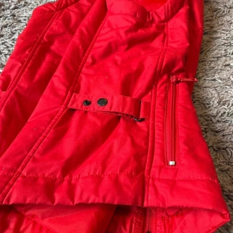 Adidas vintage dámska vesta, červená, veľkosť M
