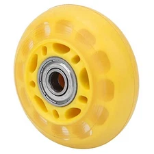 2.5inch Casters Wheel, Transparent PU Casters with 608ZZ Bearing for Luggage 