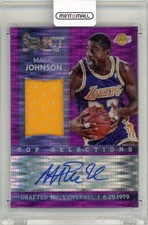 2013-14 Panini Select Magic Johnson Top Selections Jerseys Auto /30
