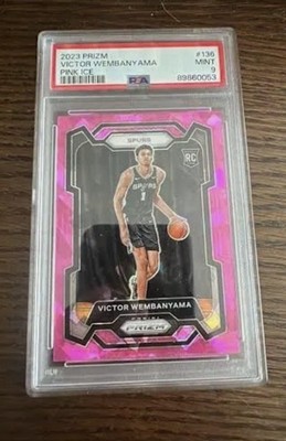 2023-24 Panini Prizm - Victor Wembanyama #136 Pink Ice Prizm (RC) -Chaser Pack 