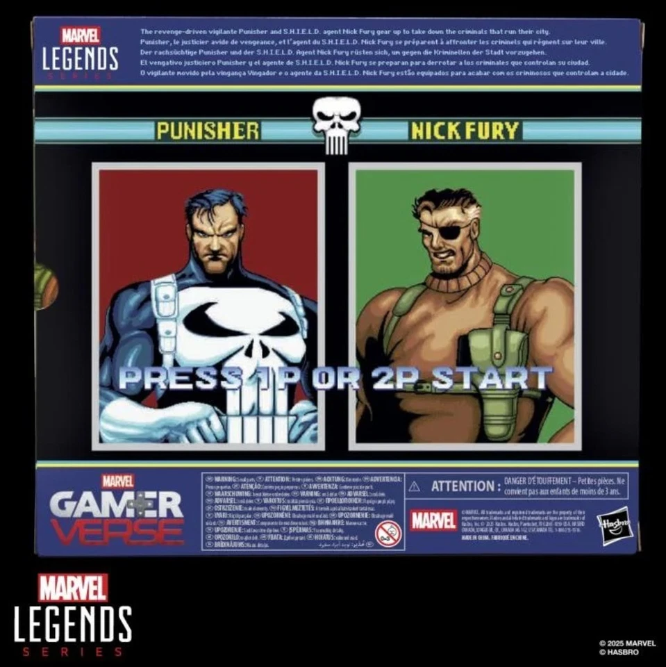Фигурка Marvel Legends Gamerverse The Punisher & Nick Fury упаковка из двух штук ---В НАЛИЧИИ-- - Изображение 3 из 4