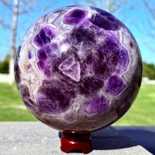 10.36LB Natural dreamy purple crystal ball - quartz crystal energy ball