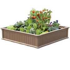 Modern Home Raised Garden Bed Kit -Stackable Modular Flower/Planter Kit-OPEN BOX