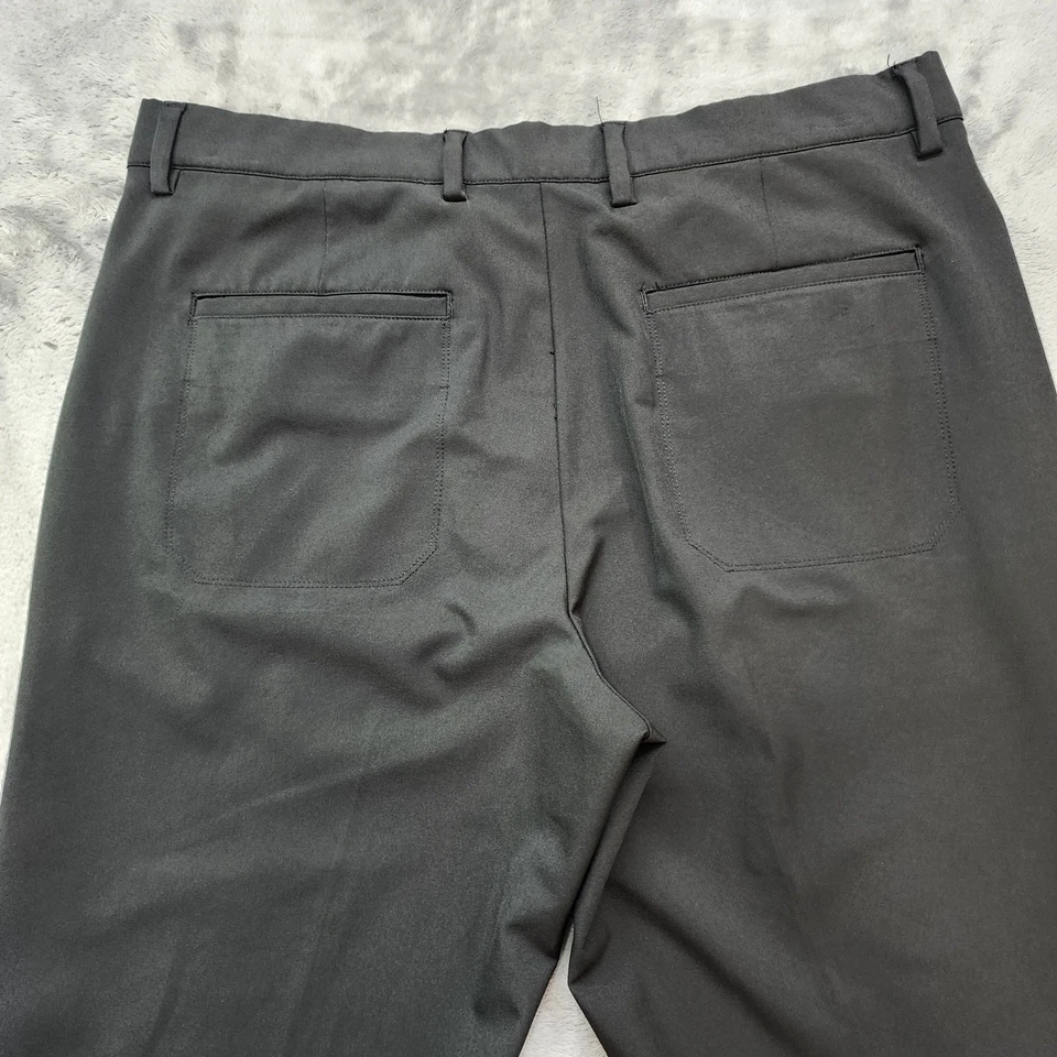 Greg Norman Pants Mens 34X30 Black Everbest Performance Chino Preppy Sporty Golf - Изображение 4 из 4