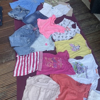 Mädchenpaket Jeans Rock T-Shirt Gr.128-134 Top Zustand