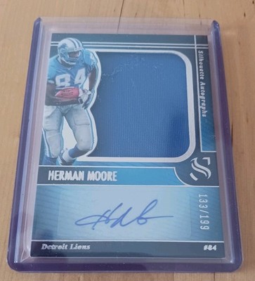 2025 Panini Silhouette Herman Moore Detroit Lions Auto Patch SA-HME /199