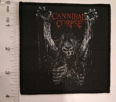 Cannibal Corpse Dead Zombie Black Border Woven Patch