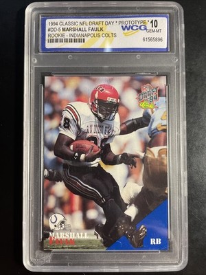 1994 Classic NFL Draft - Draft Day Prototypes Marshall Faulk #DD10 /9400 (RC)