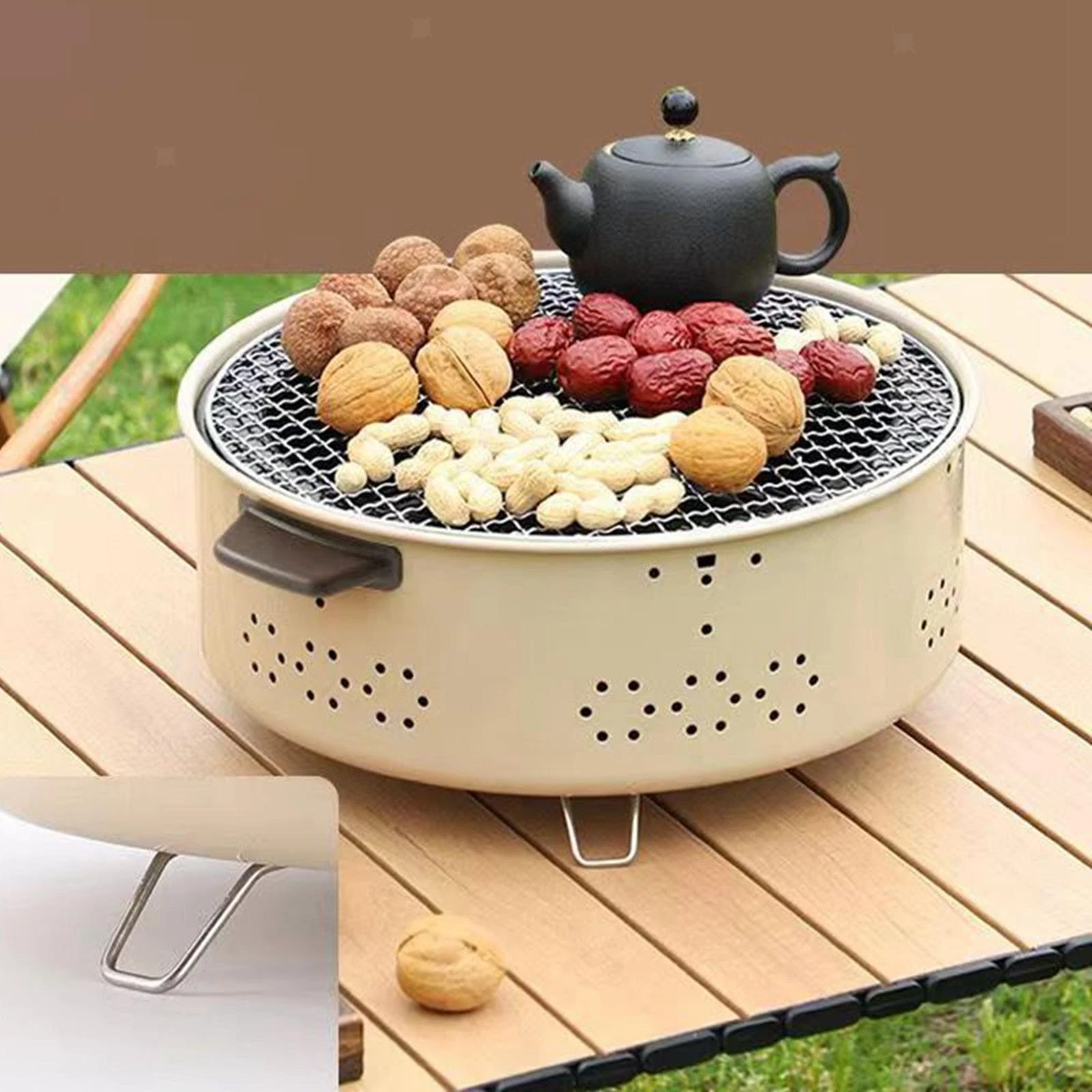 BBQ Grill Stainless Steel Barbecue Stoves for Backpacking Backyard Camping