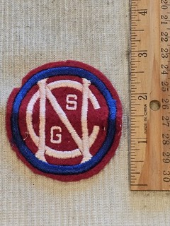 WWII US Army South Carolina Red Wool State Guard Patch L@@K!!!