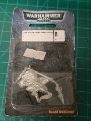 oop metal warhammer 40k eldar warlock singing spear and shuriker