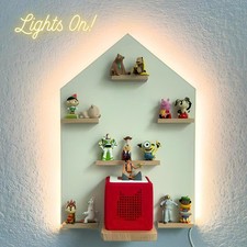 Large LED Magnetic Shelf for Tonies Compatible w/ Toniebox and Tonies Characters