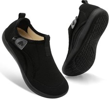 Womens Adjustable Diabetic Slippers Wide Swollen Edema Indoor Outdoor House S...