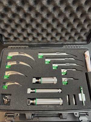 Welch Allyn MIL5062 Fiber Optic comprehensive Laryngoscope Kit