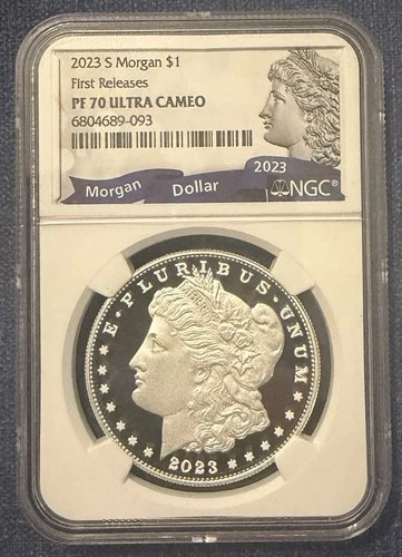 2023-S Morgan Dollar Proof NGC PF70 Ultra Cameo First Releases Silver Coin