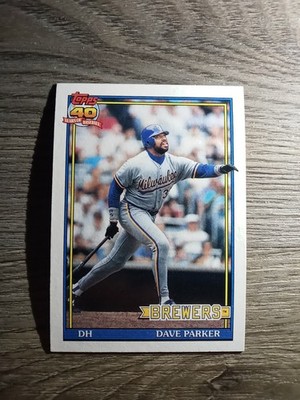 1991 Topps - Dave Parker #235 B* Before Copyright; Barely Visible 40th...