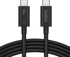 Belkin - 3.3ft USB-C Thunderbolt 5 Cable w/ 240W Power Delivery, Bandwidth Bo...