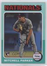 2024 Topps Heritage High Number Aqua Border Mitchell Parker #693 y8x