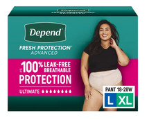 Depend Fresh Protection Underwear for Women 38"-54" L/XL 84 Ct DISCREET DELIVERY