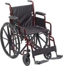 Drive Medical RTLREB18DDA-SF Rebel Lightweight Wheelchair with Swing-Away...