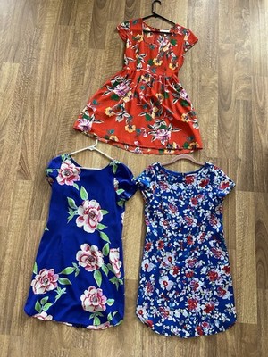 Yumi Kim Silk & Poly Floral Dress Bundle Sz S   3 Dresses, Lined, Vibrant Prints