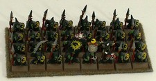 32 Old Warhammer Fantasy Night Goblin Spearmen painted