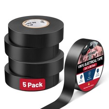 Vinyl Electrical Tape 3/4"- 66Ft 5 Pcs, UL CSA Listed PVC Electric Tape 7 Mil...