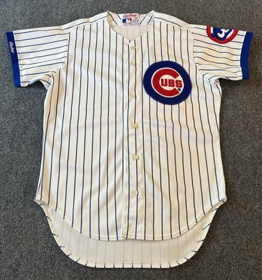 Chicago Cubs VTG 1987-94 Rawlings Baseball Jersey White Sz 46