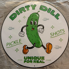 RARE DIRTY DILL PICKLE SHOTS 18 INCH EMBOSSED...