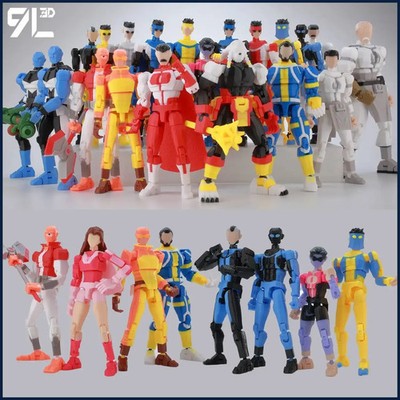 3D Printed Multi Joint Poseable Action Figure Collectible Model Toy