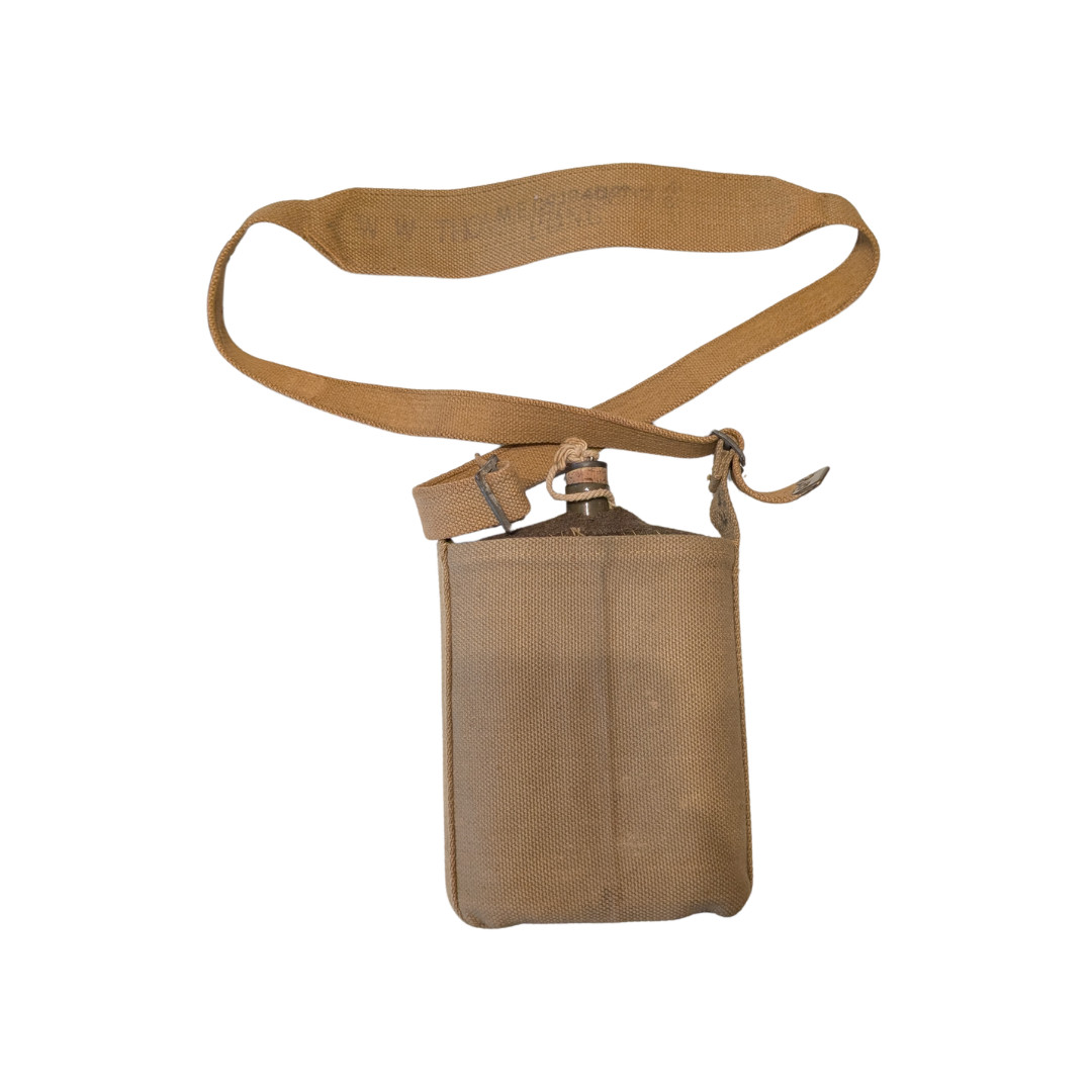 Original British WWII 1937 Pattern Canteen & Strap
