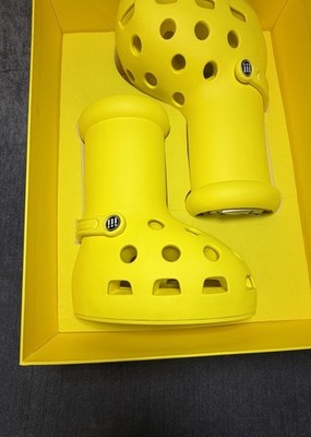MSCHF X CROCS BIG YELLOW BOOTS CROCS SIZE 6 NEW WITH BOX | eBay
