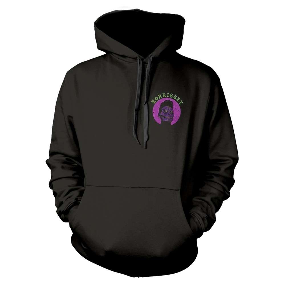 MORRISSEY - DAY OF THE DEAD BLACK Hooded Sweatshirt Small