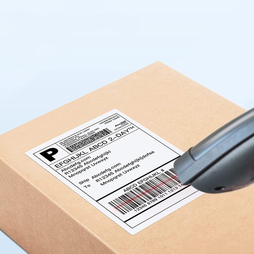 4 Rolls of 270 RD-S02U1 Die Cut Shipping White Paper Labels For Brother TD-4100N - Picture 7 of 23