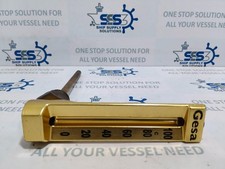 GESA 0-100°C Industrial Glass Thermometer Brass Casing 90°C Degree Angle Marine