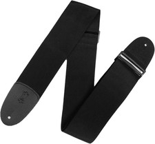 Leathers 3" Polypropylene Guitar Strap,Black