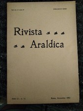 Rivista Araldica 1953-conti Di Condojanni- Caracciolo Torchiarolo - Intonso