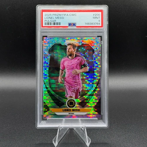 2025 Prizm FIFA Club World Cup Lionel Messi Pulsar PSA 9 Inter Miami #200