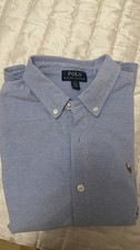 Polo Ralph Lauren Hemd Jungen Oberteil Shirt Gr. L Baumwolle Hellblau 
