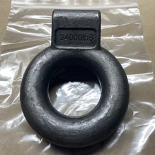 Pintle Hitch Lunette Ring, I.D. 3 inch, Rated Towing Weight 24000 lbs