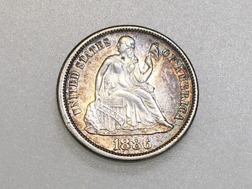 1886 10C SEATED LIBERTY SILVER DIME