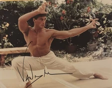 Jean Claude Van Damme , Signed Autographed 8x10 Color Photo Sexy Shirtless