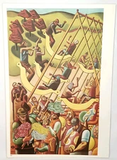 London's Fairs 1972 Poster Replica Lithograph Print Vintage Style Art