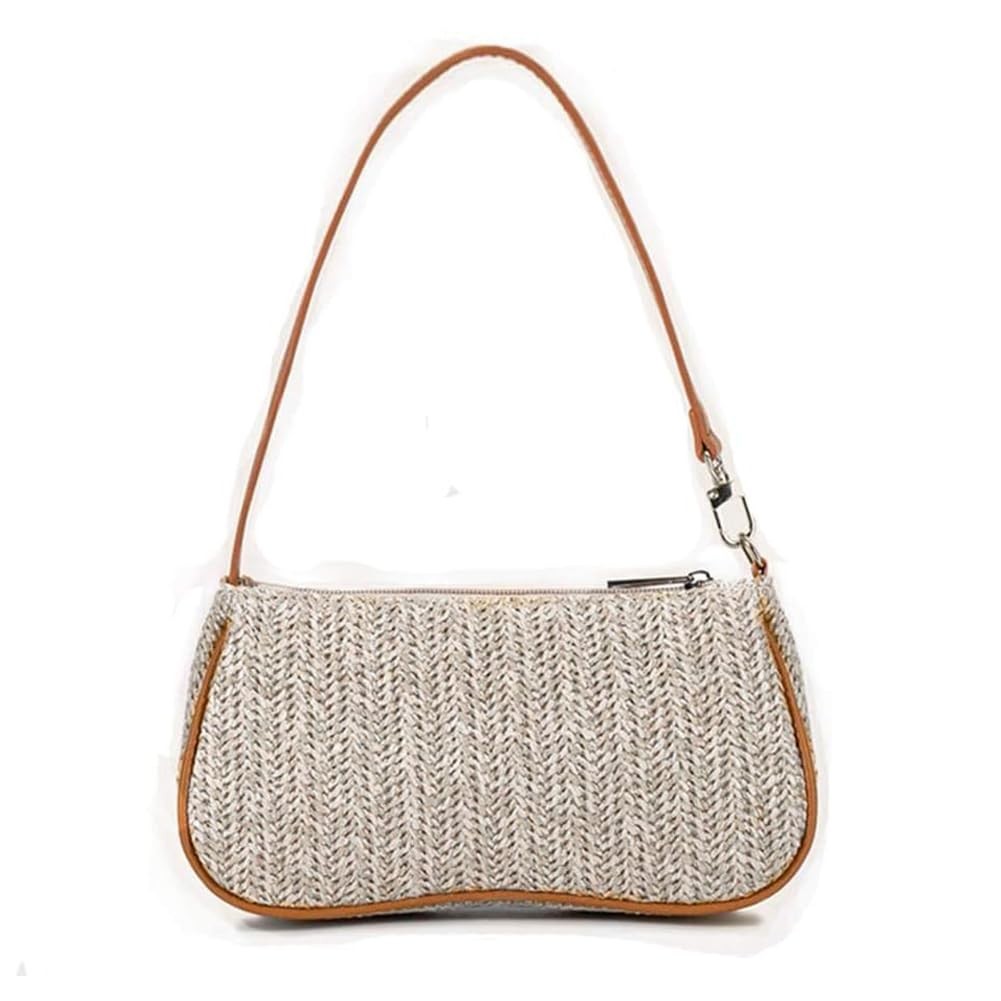 Summer Shoulder Bag Small Straw Bags Beach Bag Casual Clutch Shoulder HandBag...