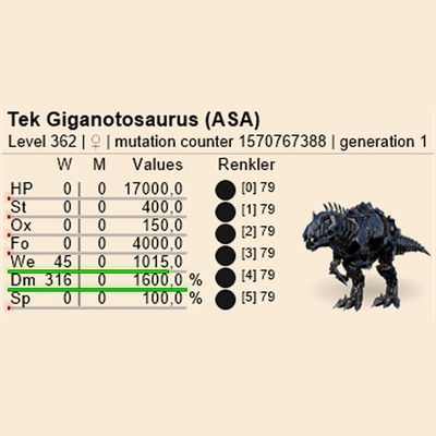Ark Survival Ascended | Dinos | Tek Giga 1600MD | Official Pve |  XBOX/PS/PC