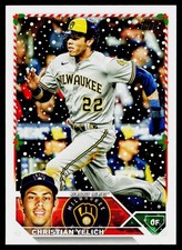 Christian Yelich 2023 Topps Holiday #H164 Milwaukee Brewers