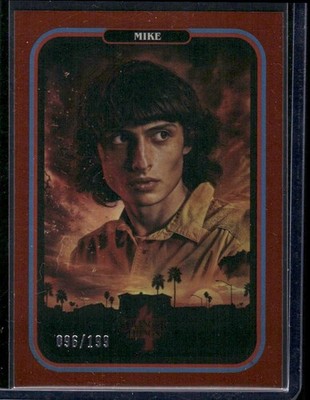 2022 Stranger Things ZEROCOOL Mike No. 17 Orange 096/199 Trading Card Non-Sports