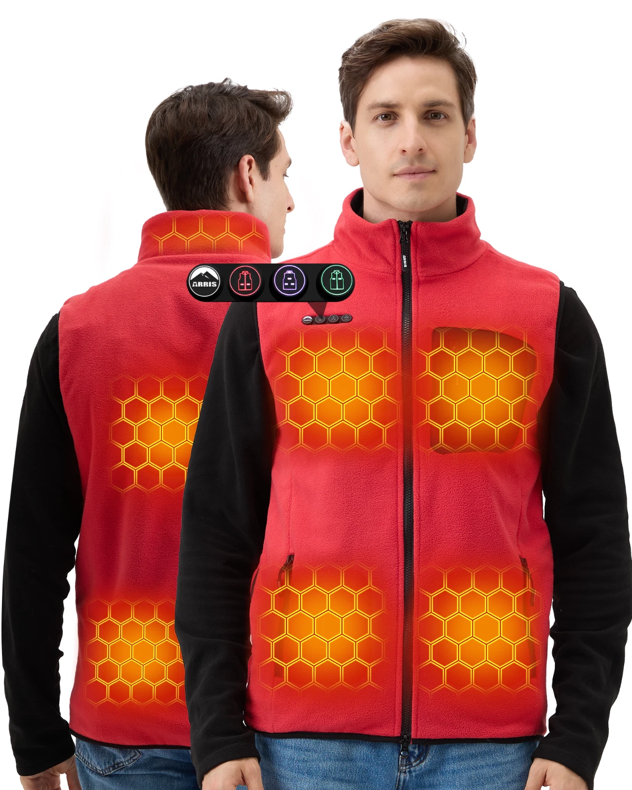 ARRIS Unisex Fleece Heated Vest with 12V Battery, Size Adjustable Heating Vest
Opens in a new window
